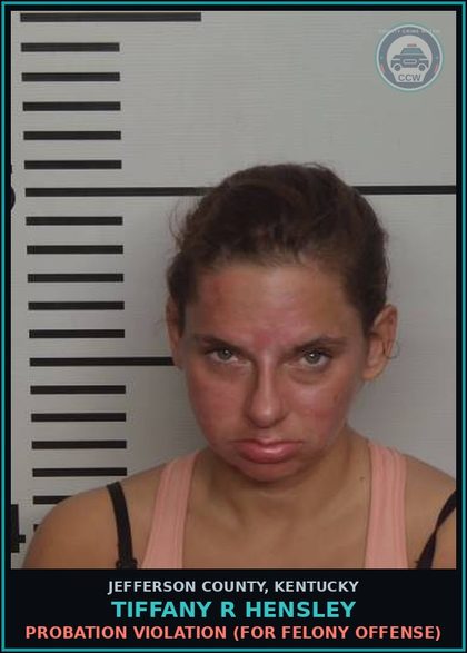 CCW arrest card for Tiffany R Hensley in Jefferson County: ESCAPE 2ND DEGREE-(IDENTIFY FACILITY)