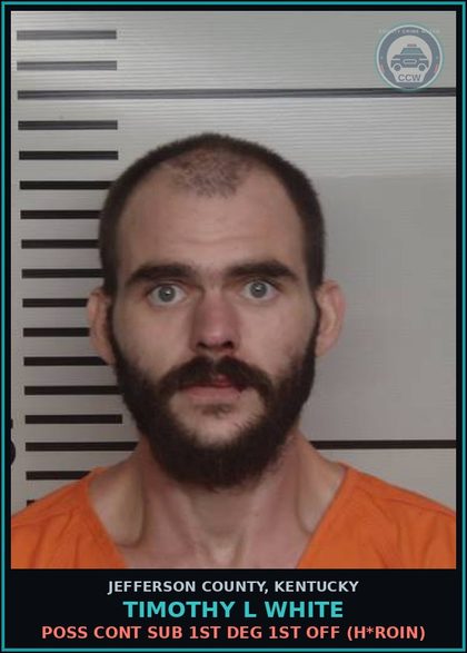CCW arrest card for Timothy L White in Jefferson County: FAILURE OF OWNER TO MAINTAIN REQUIRED INS/SEC, 1ST OFF