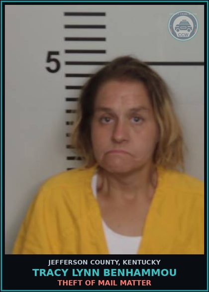 CCW arrest card for Tracy Lynn Benhammou in Jefferson County: CRIMINAL TRESPASSING-3RD DEGREE