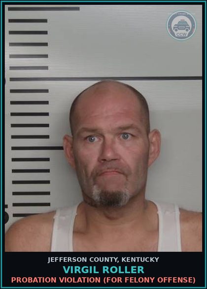 CCW arrest card for Virgil Roller in Jefferson County: CRIMINAL LITTERING