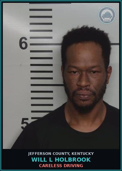CCW arrest card for Will L Holbrook in Jefferson County: CARELESS DRIVING