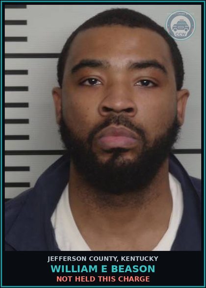 CCW arrest card for William E Beason in Jefferson County: NOT HELD THIS CHARGE