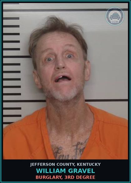 CCW arrest card for William Gravel in Jefferson County: SERVING PAROLE VIOLATION WARRANT