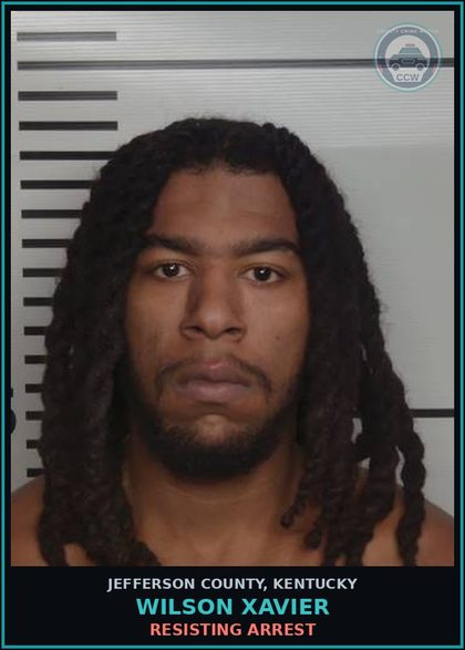 CCW arrest card for Wilson Xavier in Jefferson County: MENACING