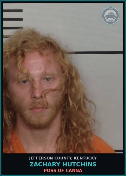 CCW arrest card for Zachary Hutchins in Jefferson County: FLEEING OR EVADING POLICE, 3RD DEGREE