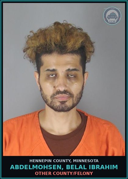 CCW arrest card for ABDELMOHSEN, BELAL IBRAHIM in Hennepin County: DRUGS - 5TH DEG