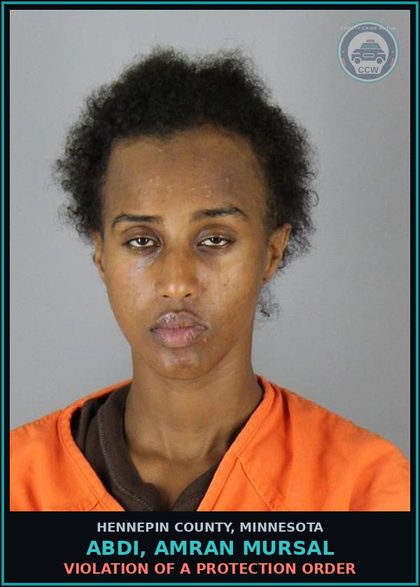 CCW arrest card for ABDI, AMRAN MURSAL in Hennepin County: VIOLATION OF A PROTECTION ORDER