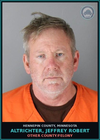 CCW arrest card for ALTRICHTER, JEFFREY ROBERT in Hennepin County: DWI