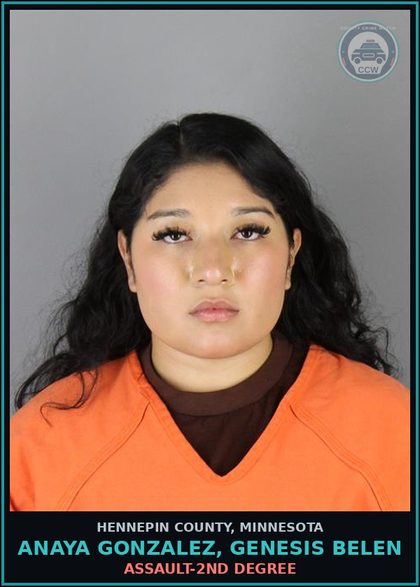 CCW arrest card for ANAYA GONZALEZ, GENESIS BELEN in Hennepin County: ASSAULT-2ND DEGREE