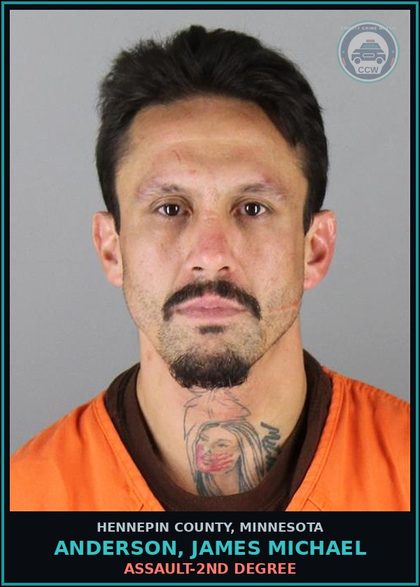CCW arrest card for ANDERSON, JAMES MICHAEL in Hennepin County: ASSAULT-2ND DEGREE