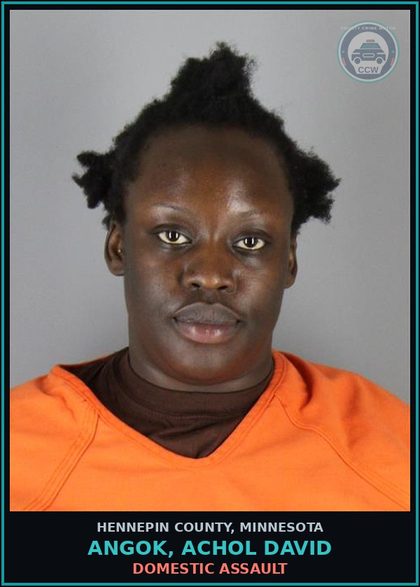 CCW arrest card for ANGOK, ACHOL DAVID in Hennepin County: DOMESTIC ASSAULT