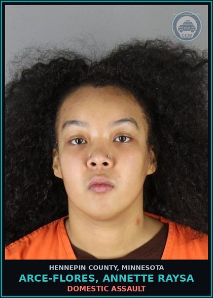CCW arrest card for ARCE-FLORES, ANNETTE RAYSA in Hennepin County: DOMESTIC ASSAULT