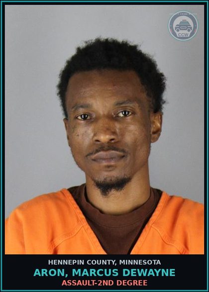 CCW arrest card for ARON, MARCUS DEWAYNE in Hennepin County: ASSAULT-2ND DEGREE
