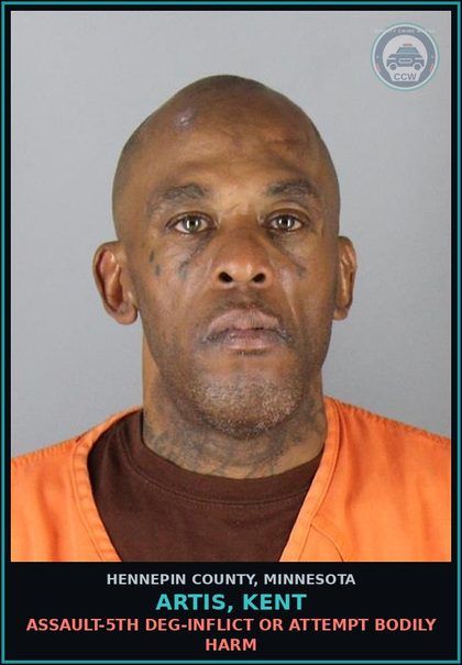 CCW arrest card for ARTIS, KENT in Hennepin County: ASSAULT-5TH DEG-INFLICT OR ATTEMPT BODILY HARM