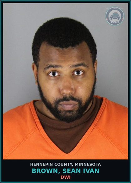 CCW arrest card for BROWN, SEAN IVAN in Hennepin County: DWI