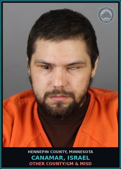 CCW arrest card for CANAMAR, ISRAEL in Hennepin County: OTHER COUNTY/GM & MISD