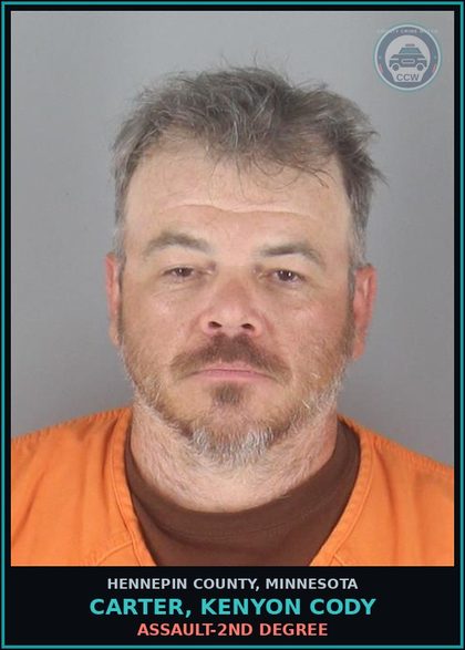 CCW arrest card for CARTER, KENYON CODY in Hennepin County: ASSAULT-2ND DEGREE