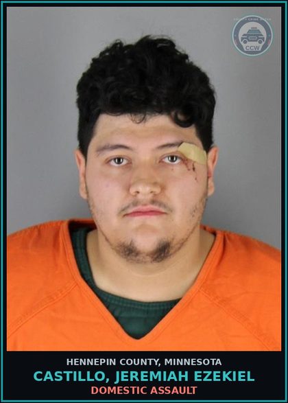 CCW arrest card for CASTILLO, JEREMIAH EZEKIEL in Hennepin County: OTHER COUNTY/GM & MISD