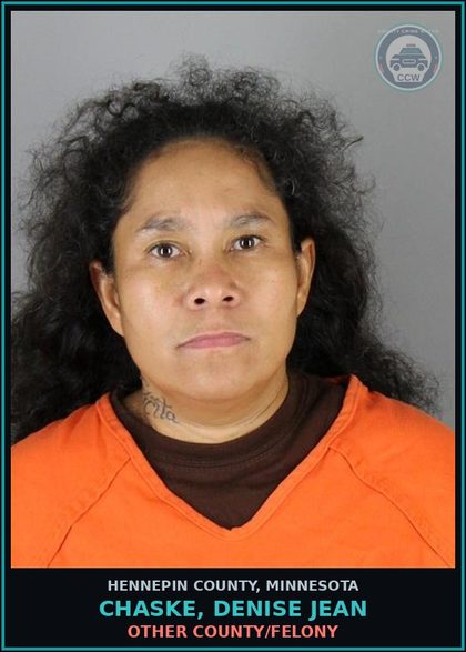 CCW arrest card for CHASKE, DENISE JEAN in Hennepin County: OTHER COUNTY/FELONY