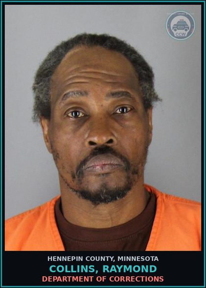 CCW arrest card for COLLINS, RAYMOND in Hennepin County: DEPARTMENT OF CORRECTIONS