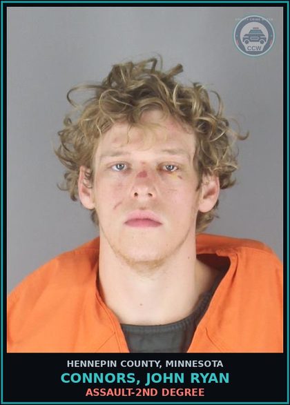CCW arrest card for CONNORS, JOHN RYAN in Hennepin County: ASSAULT-2ND DEGREE