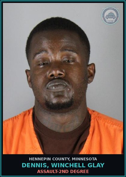 CCW arrest card for DENNIS, WINCHELL GLAY in Hennepin County: ASSAULT-2ND DEGREE