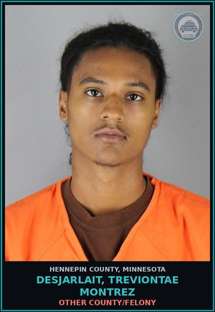 CCW arrest card for DESJARLAIT, TREVIONTAE MONTREZ in Hennepin County: OTHER COUNTY/FELONY