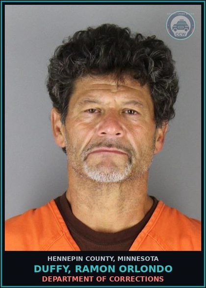 CCW arrest card for DUFFY, RAMON ORLONDO in Hennepin County: DEPARTMENT OF CORRECTIONS