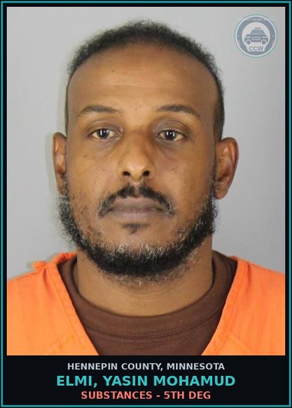 CCW arrest card for ELMI, YASIN MOHAMUD in Hennepin County: DRUGS - 5TH DEG