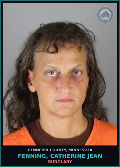 CCW arrest card for FENNING, CATHERINE JEAN in Hennepin County: BURGLARY