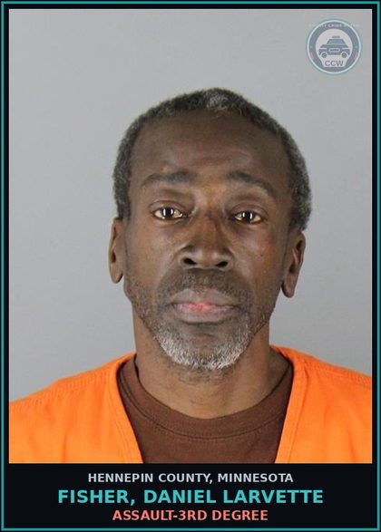 CCW arrest card for FISHER, DANIEL LARVETTE in Hennepin County: ASSAULT-3RD DEGREE