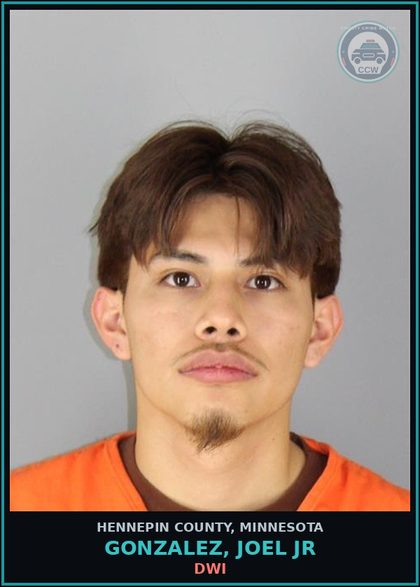 CCW arrest card for GONZALEZ, JOEL JR in Hennepin County: DWI