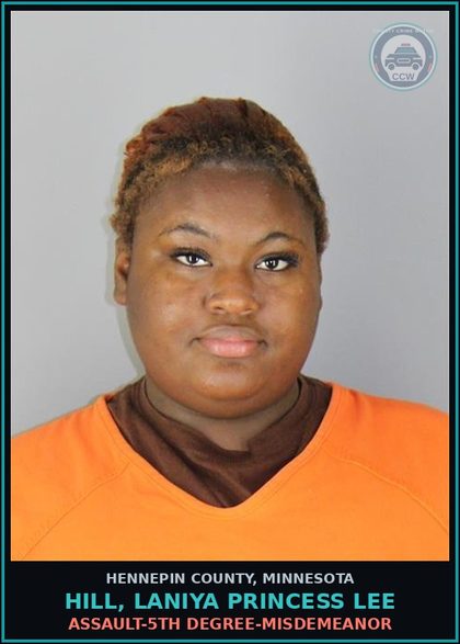 CCW arrest card for HILL, LANIYA PRINCESS LEE in Hennepin County: ASSAULT-5TH DEGREE-MISDEMEANOR
