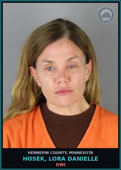 CCW arrest card for HOSEK, LORA DANIELLE in Hennepin County: DWI