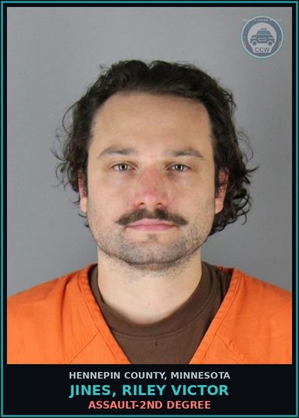 CCW arrest card for JINES, RILEY VICTOR in Hennepin County: ASSAULT-2ND DEGREE