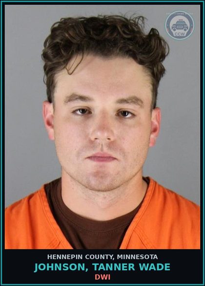 CCW arrest card for JOHNSON, TANNER WADE in Hennepin County: DWI
