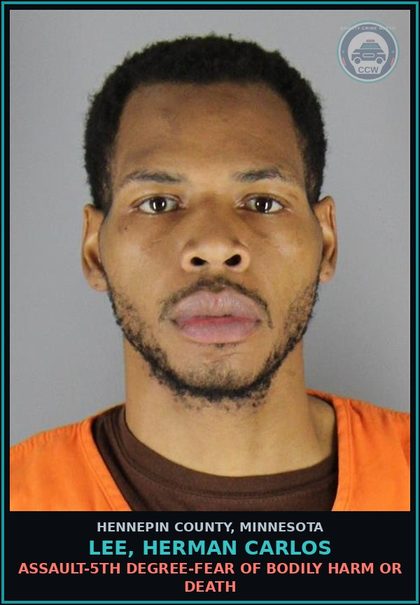 CCW arrest card for LEE, HERMAN CARLOS in Hennepin County: VIOLATE NO CONTACT ORDER - WITHIN 10 YEARS OF THE FIRST OF TWO OR MORE CONVICTIONS