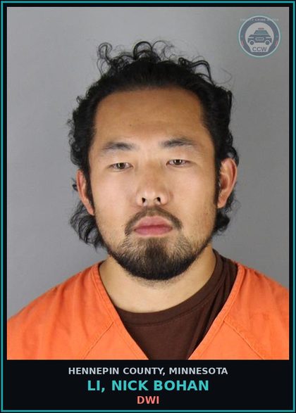 CCW arrest card for LI, NICK BOHAN in Hennepin County: DWI