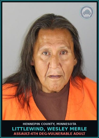 CCW arrest card for LITTLEWIND, WESLEY MERLE in Hennepin County: ASSAULT-4TH DEG-VULNERABLE ADULT