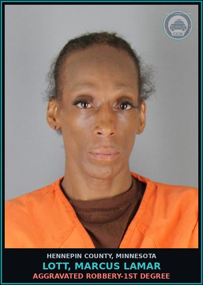 CCW arrest card for LOTT, MARCUS LAMAR in Hennepin County: AGGRAVATED ROBBERY-1ST DEGREE