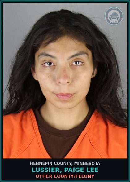 CCW arrest card for LUSSIER, PAIGE LEE in Hennepin County: OTHER COUNTY/FELONY