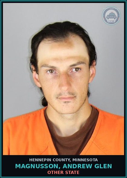 CCW arrest card for MAGNUSSON, ANDREW GLEN in Hennepin County: OTHER STATE