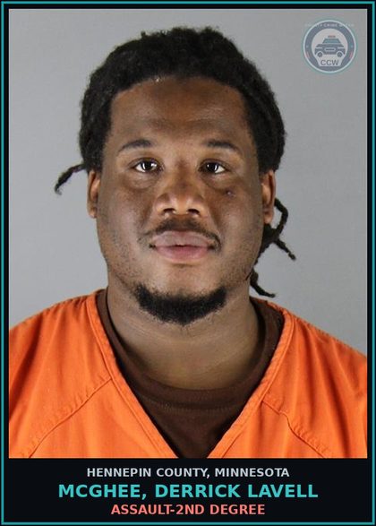 CCW arrest card for MCGHEE, DERRICK LAVELL in Hennepin County: ASSAULT-2ND DEGREE