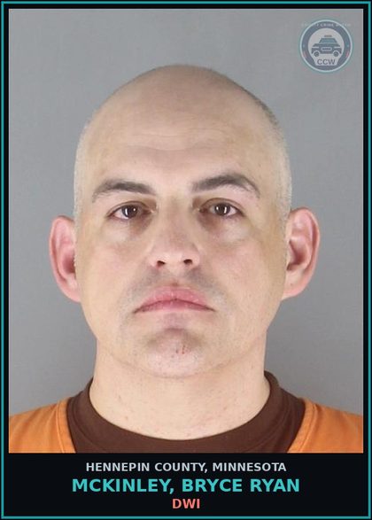 CCW arrest card for MCKINLEY, BRYCE RYAN in Hennepin County: DWI