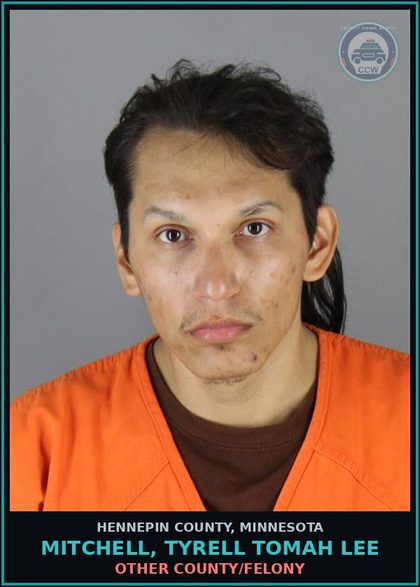 CCW arrest card for MITCHELL, TYRELL TOMAH LEE in Hennepin County: OTHER COUNTY/FELONY