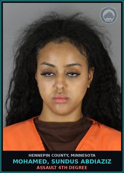 CCW arrest card for MOHAMED, SUNDUS ABDIAZIZ in Hennepin County: ASSAULT 4TH DEGREE