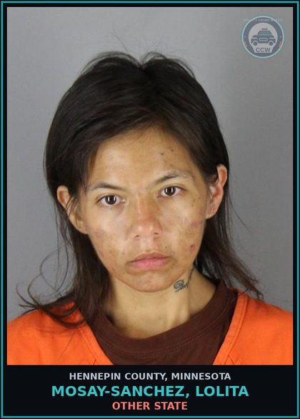 CCW arrest card for MOSAY-SANCHEZ, LOLITA in Hennepin County: OTHER STATE