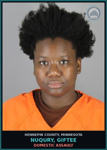 CCW arrest card for NUQURY, GIFTEE in Hennepin County: DOMESTIC ASSAULT