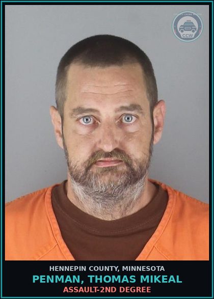 CCW arrest card for PENMAN, THOMAS MIKEAL in Hennepin County: ASSAULT-2ND DEGREE