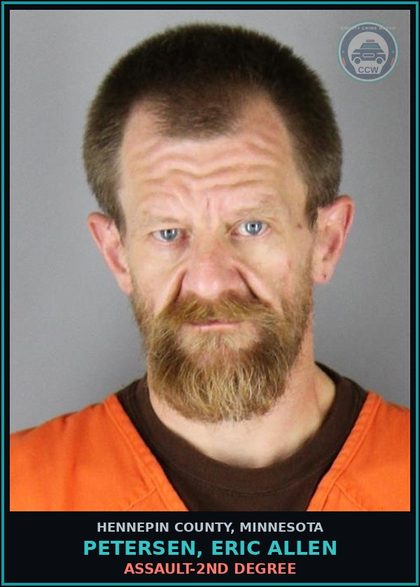 CCW arrest card for PETERSEN, ERIC ALLEN in Hennepin County: ASSAULT-2ND DEGREE
